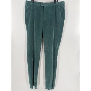 Hiltl Dayne So Mens Corduroy Trousers Sea Green Teal Regular Fit Pants 40/38 NEW